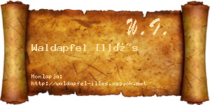 Waldapfel Illés névjegykártya